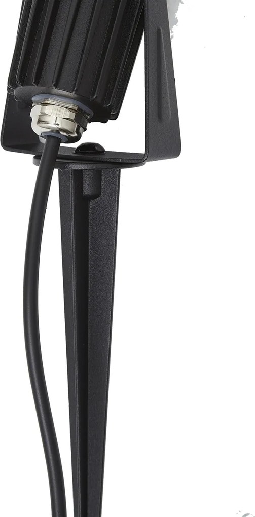 Модерен 12V прожектор черен вкл. LED IP67 - Voltaire Pico