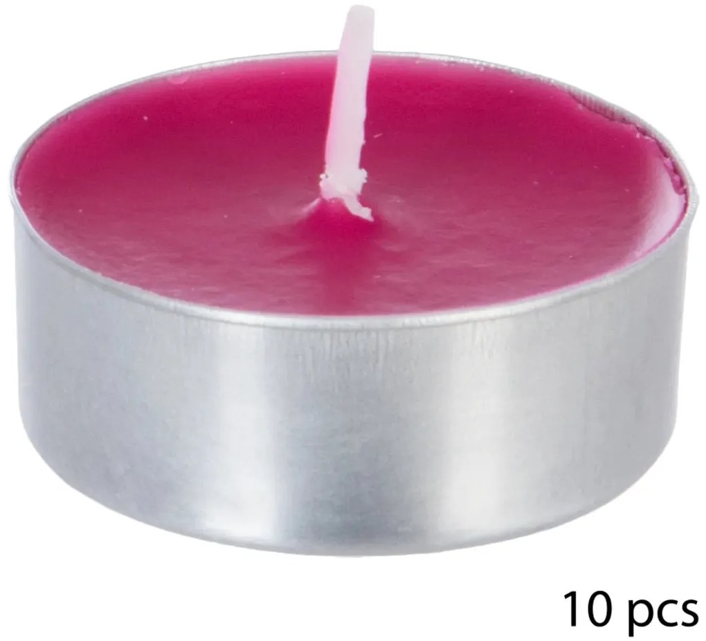 Комплект ароматни чаени свещи atmosphera Nina, 10 бр - Rose