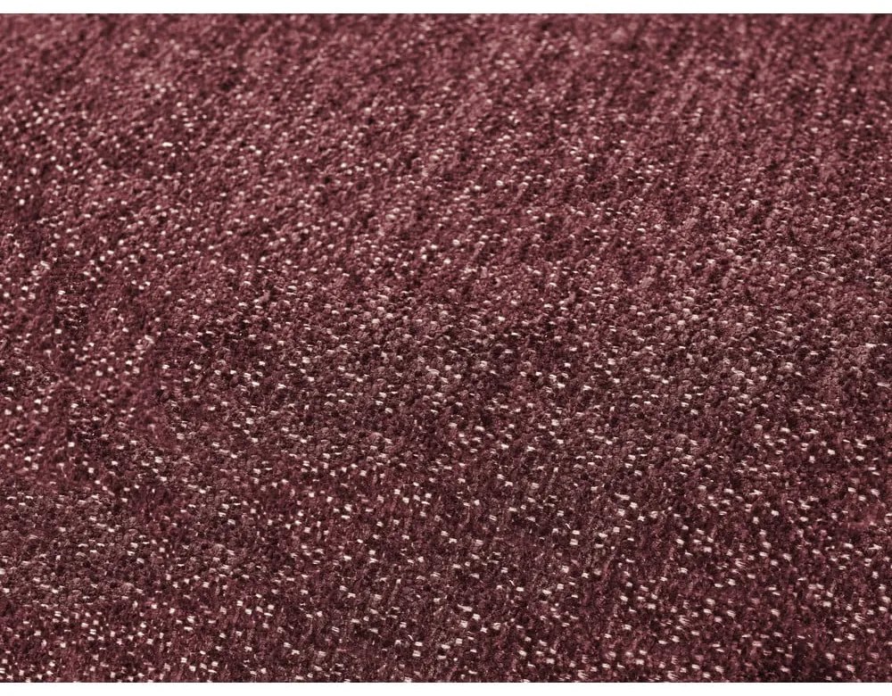 Бордо шенилов сгъваем/с място за съхранение ъглов диван (десен ъгъл/U форма) Everest – Bobochic Paris