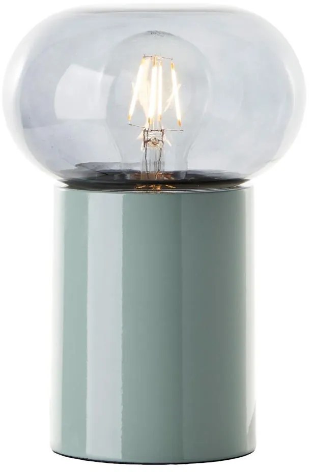 Brilliant - Настолна лампа KNUT 1xE27/25W/230V зелен/прозрачен