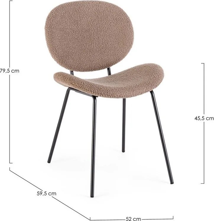 Бежов тапициран трапезен стол Maddie – Yes Everyday