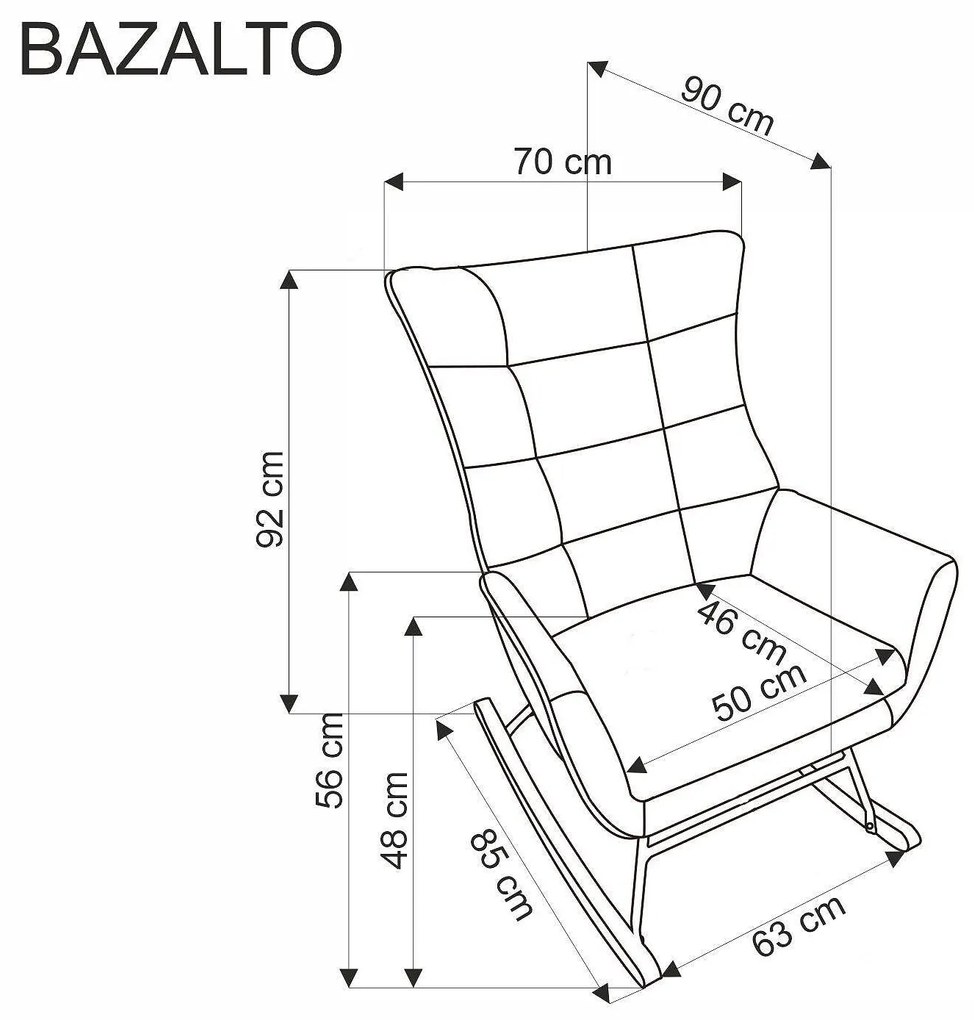 Люлеещо се кресло BAZALTO