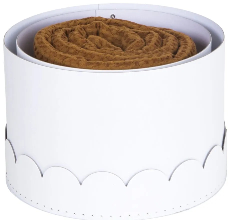 Бели картонени кутии за съхранение в комплект 2 бр. с капаци ø 26x17,5 cm Wilma Paper Laminate – Bigso