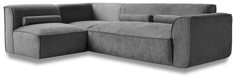 Сив ъглов диван (ляв ъгъл) Flex Felix – Miuform