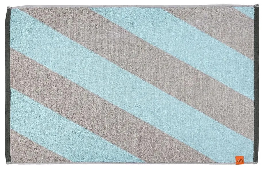 Килим за баня от органичен памук в цвят мента 50x80 cm Diagonal – Mette Ditmer Denmark