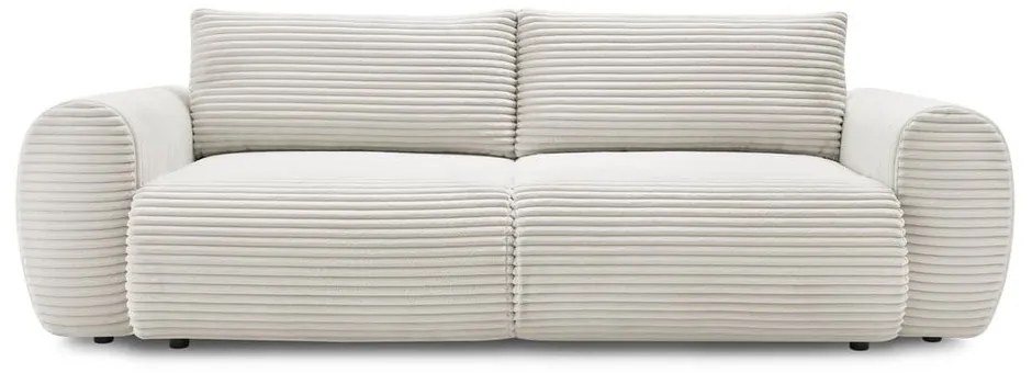 Кремав разтегателен диван от рипсено кадифе 257 cm Lucien – Bobochic Paris