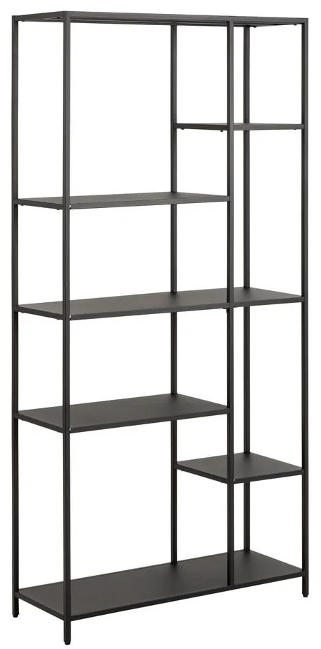 Черна метална библиотека 80x165 cm Newcastle – Actona