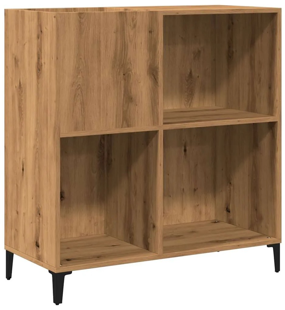 857174 vidaXL Шкаф за плочи Artisan Oak 84,5x38x89 cm Инженерна дървесина