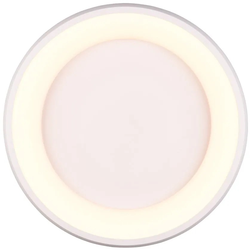 Бяло LED затъмняващо се осветително тяло за таван Cardona – Trio