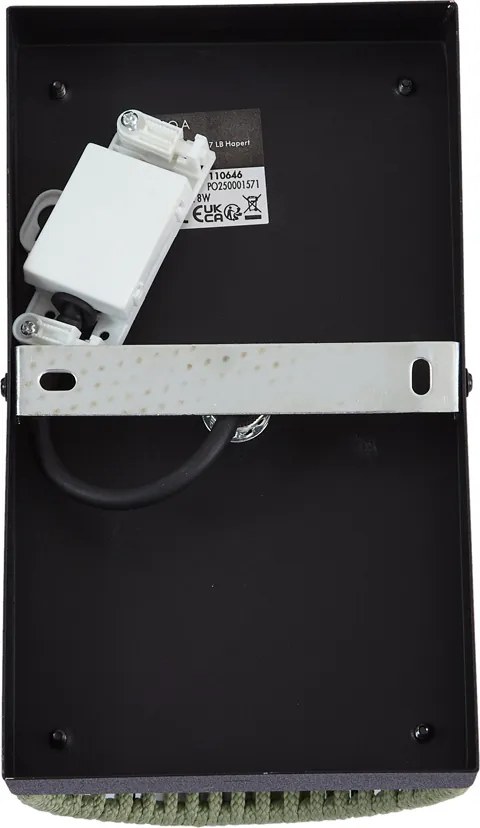 Japandi стенна лампа зелена с черно и въже IP44 - Jayla