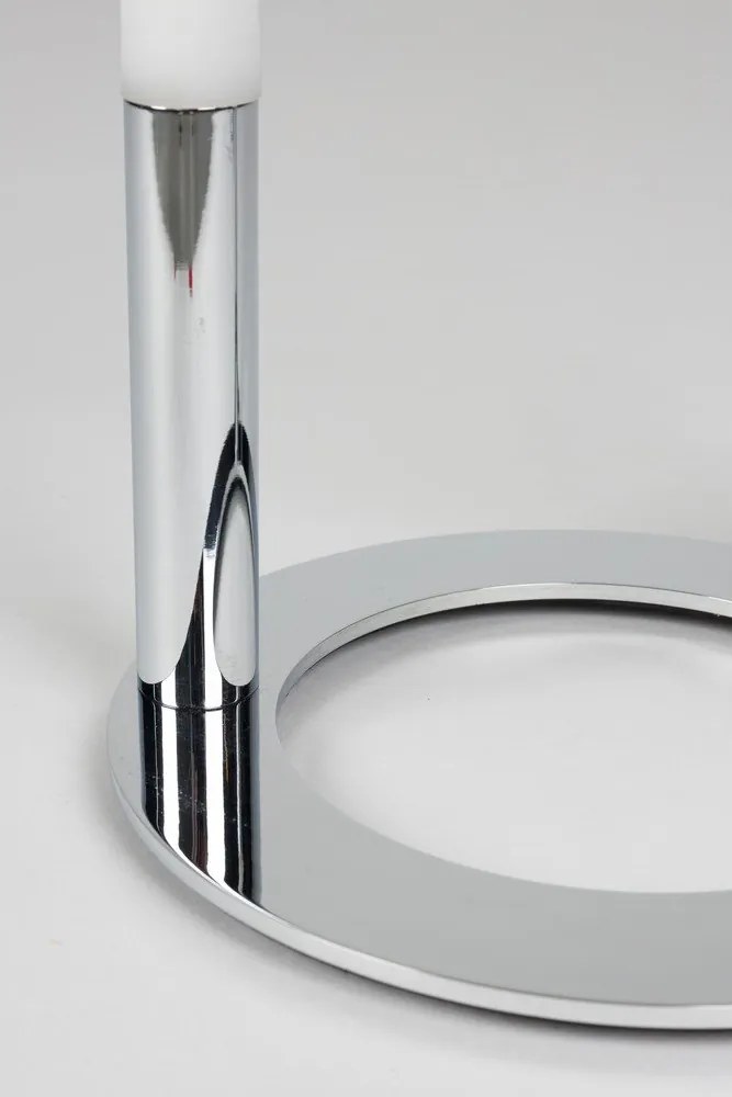 Метална LED затъмняваща се настолна лампа в сребрист цвят (височина 36 cm) Arch – Zuiver