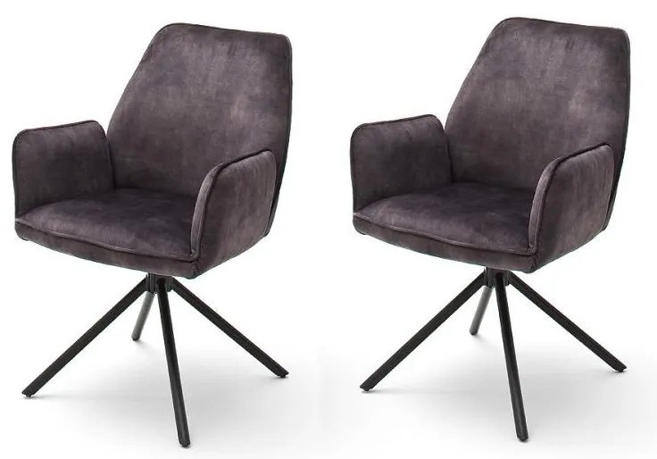 Трапезен стол NEXORO, 1 бр., антрацит