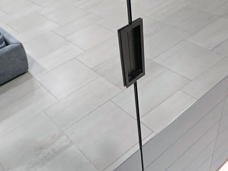 гардероб с две врати огледало ZETT2MDF 90 сиво