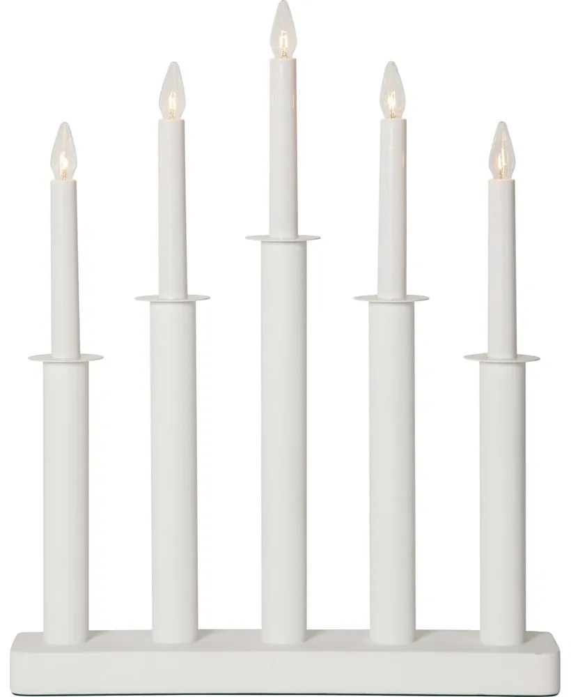 Бяла коледна светлинна украса Plate – Star Trading