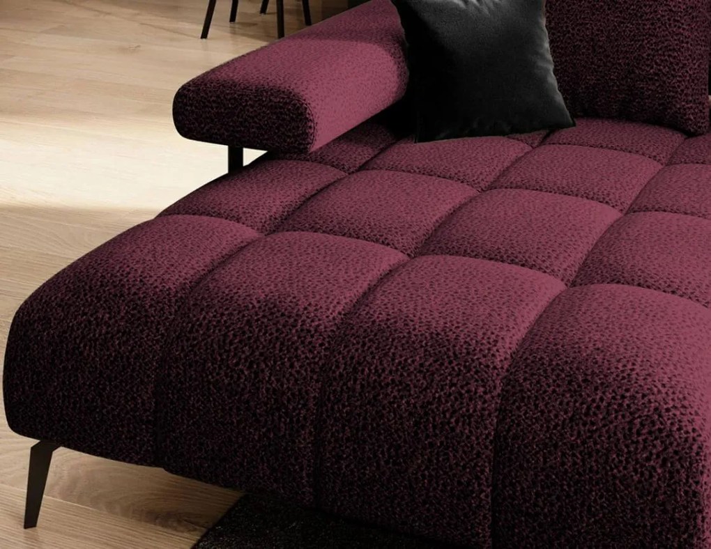 Ъглов диван Magnito Mini-Вишна-ляв