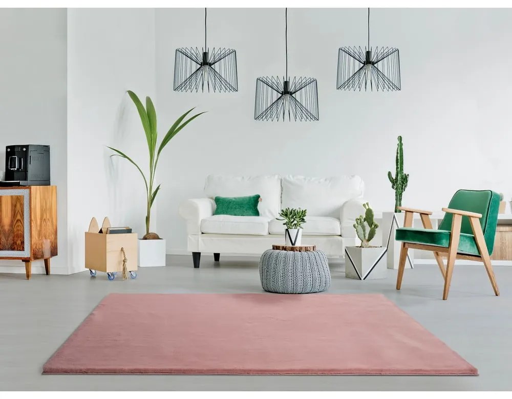 Розов килим Fox Liso, 120 x 180 cm - Universal