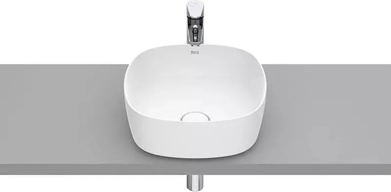 Умивалник за монтаж вурху плот, 370 х 370mm, Inspira, бял мат