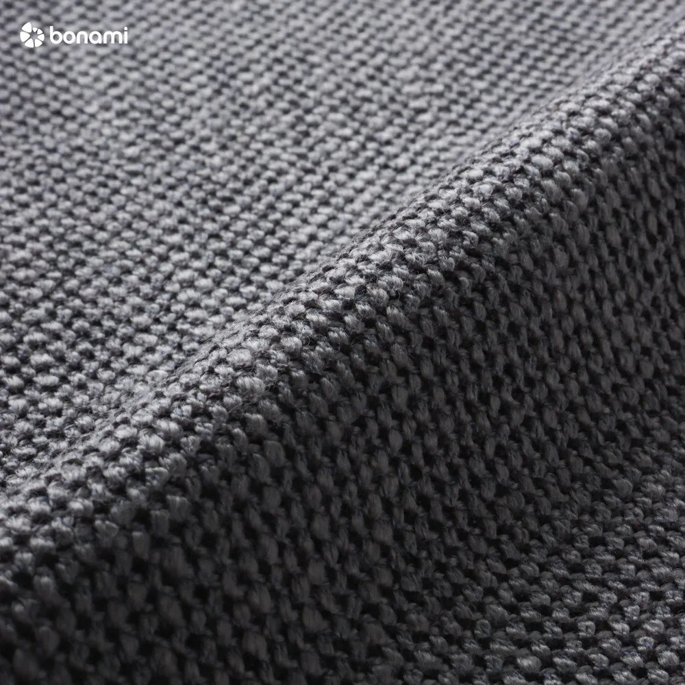 Тъмносиво двойно легло 180x200 cm тапицирано с място за съхранение с включена подматрачна рамка Atesio – Meise Möbel