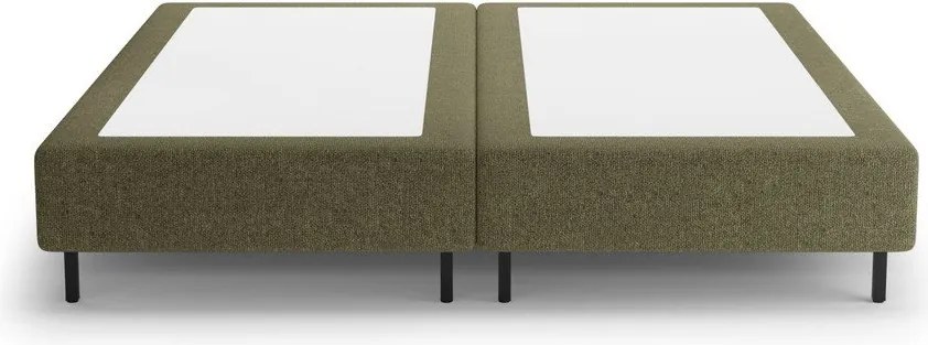 Зелено двойно легло 180x200 cm тапицирано без табла Whale – Micadoni