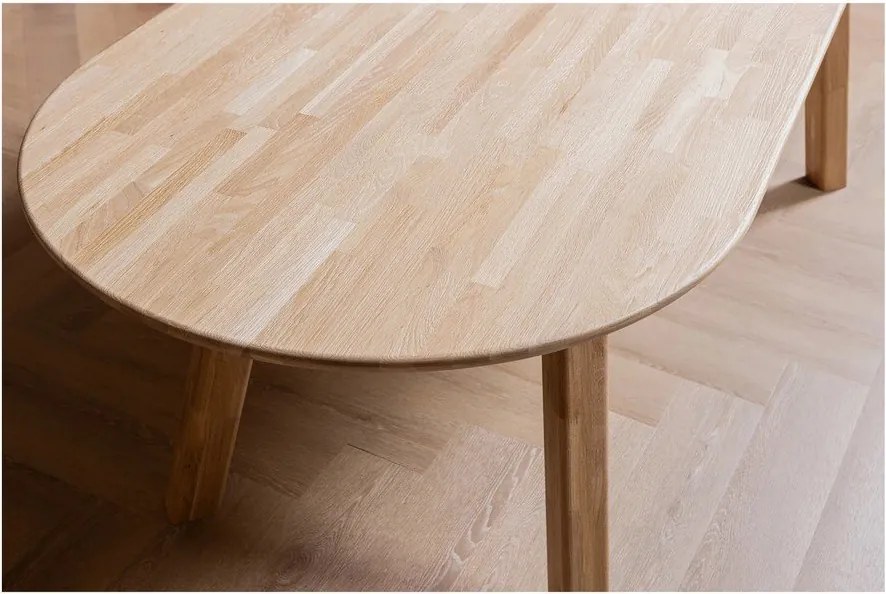 Трапезна маса от масивен дъб 90x220 cm Tablo – WOOOD