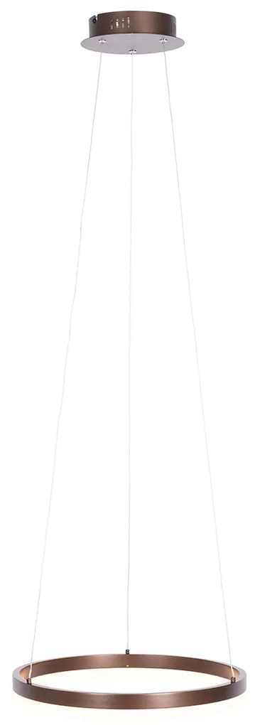 Висяща лампа тъмно бронз 40 см с LED 3-степенна димираща - Anello