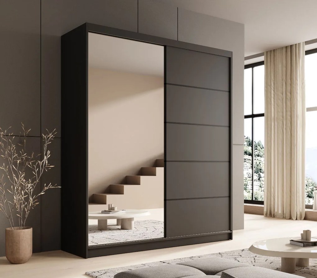 Плъзгащ се гардероб Shelvia 180-Мауро