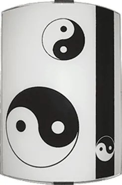 Аплик ИН-ЯН, 200х290, черен/бял, 1xE27