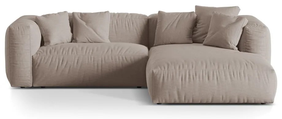 Бежов модулен ъглов диван (десен ъгъл) Martina – Micadoni Home