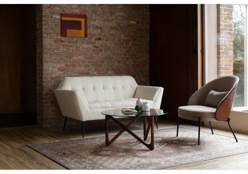 Кремав диван от букле 150 cm Kate – Dutchbone