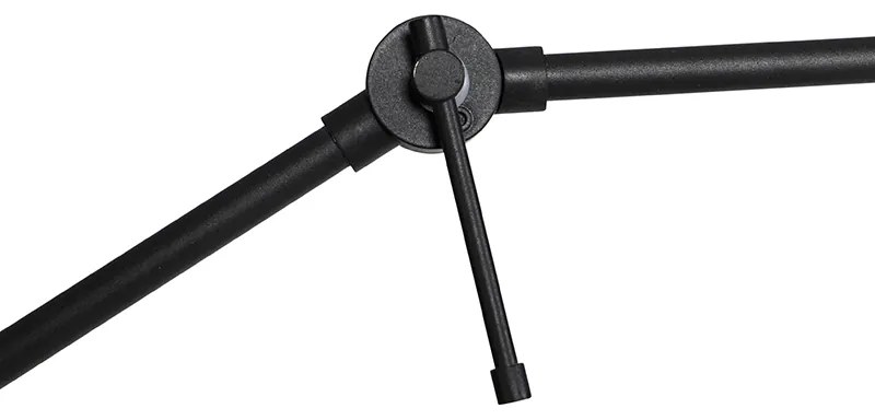 Регулируема черна рамо без основа за подова лампа - Editor