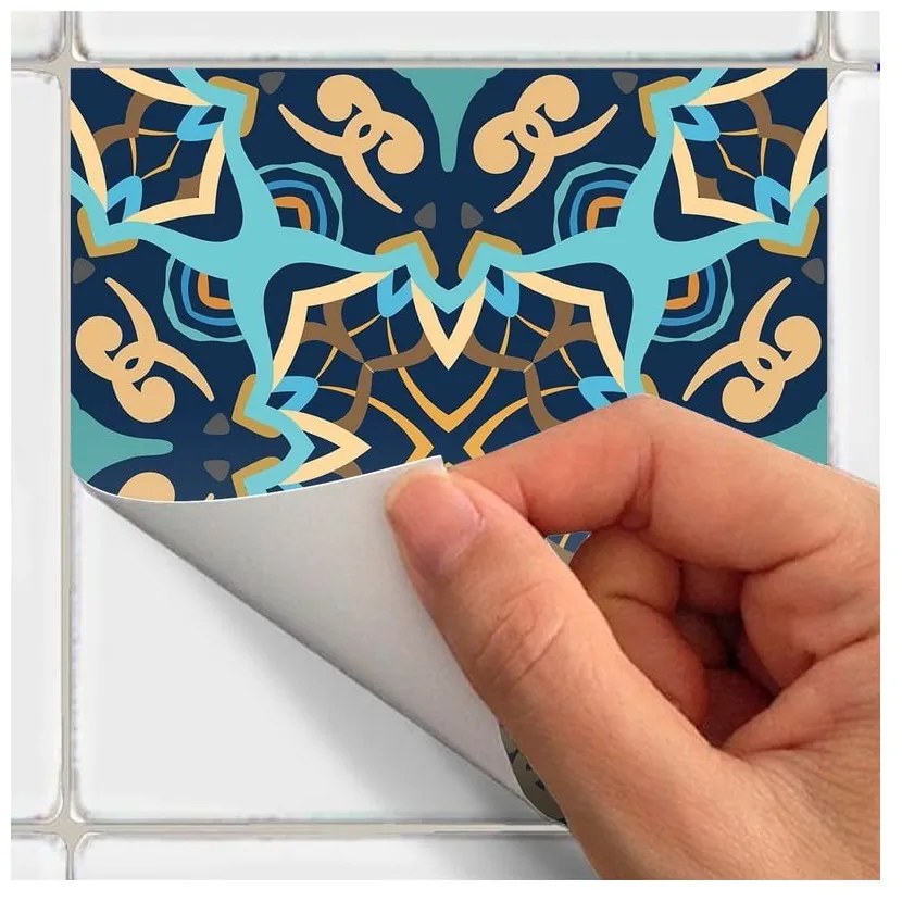 Комплект от 9 декоративни стикера за стена , 10 x 10 cm Dizier - Ambiance