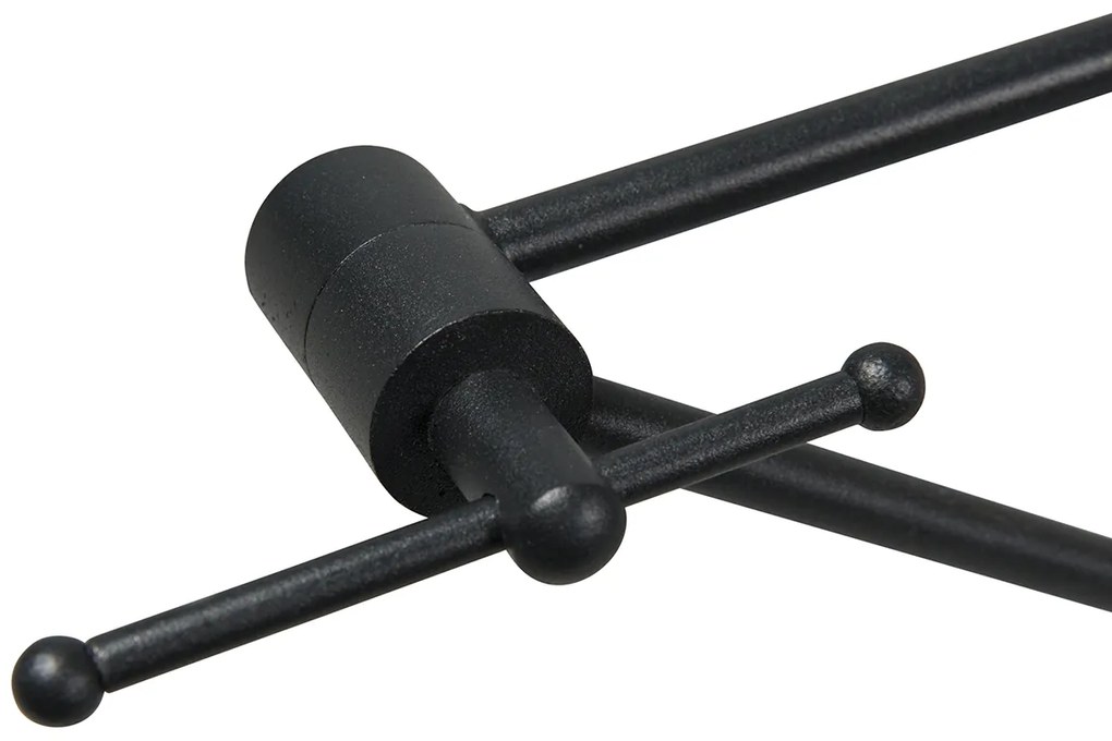 Висящ полилей черен с двойна кадифена абажура зелена със златен интериор - Blitz