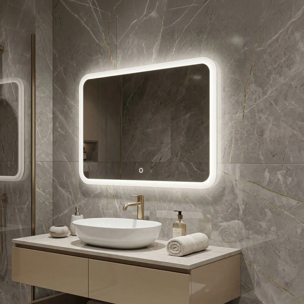 Огледало LED 80x60cm TOP-3