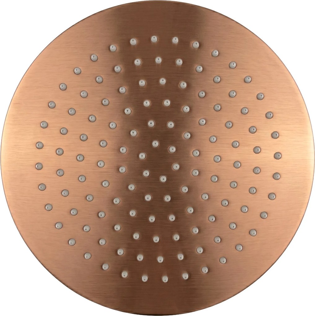 Кръгла душ глава REA JS-P014BRG 25cm Brush Copper