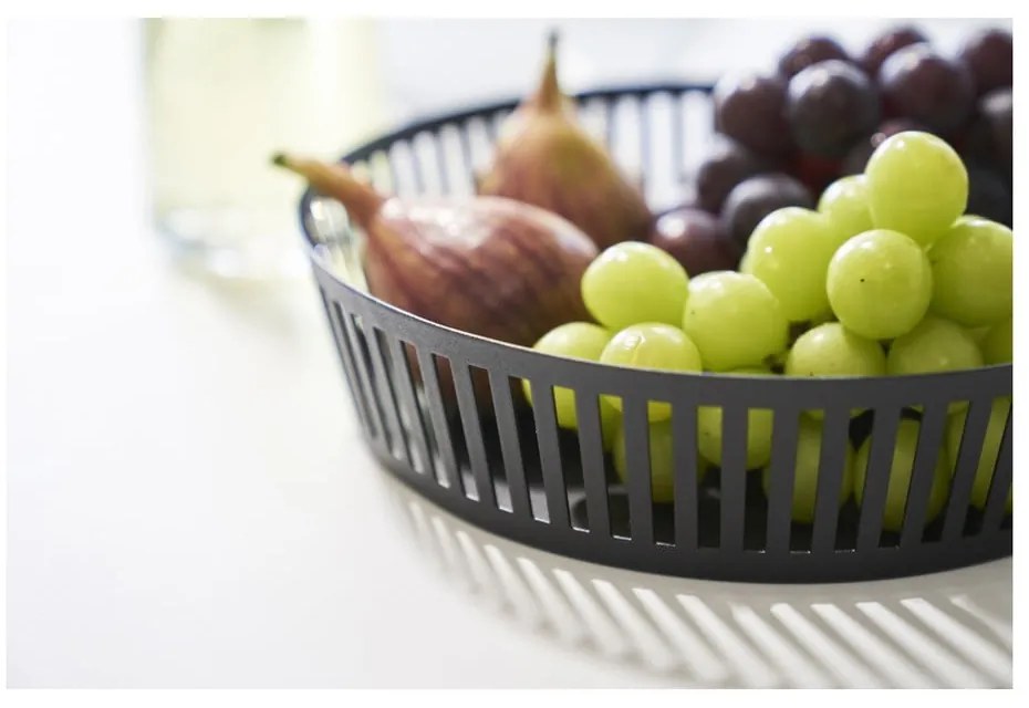 Черна купа за плодове , ⌀ 25 cm Tower - YAMAZAKI