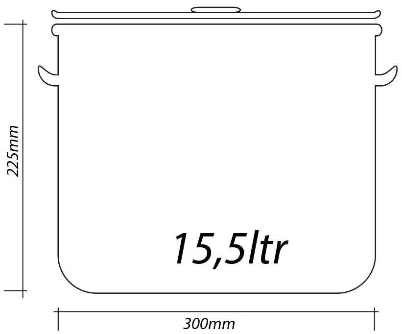 Казан с капак SAPIR SP 1211 - 172 литра