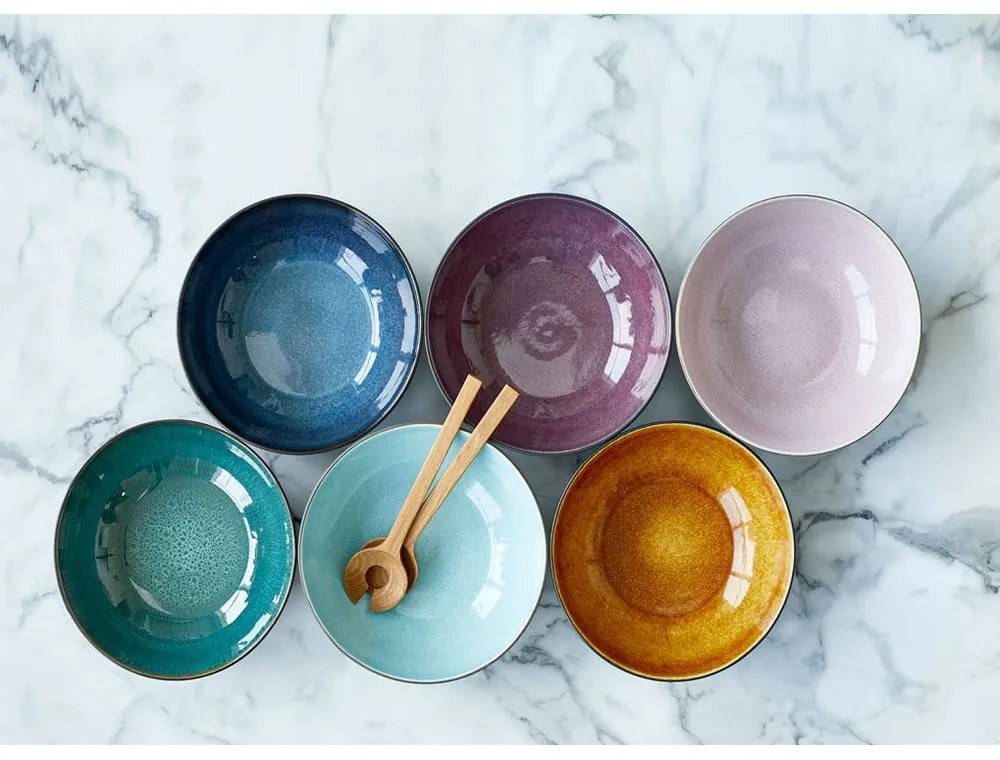 Зелена/черна глинена купа ø 30 cm Gastro Green/Black – Bitz