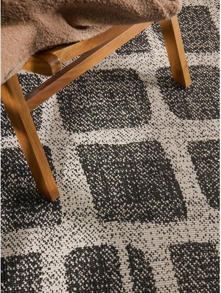 Черен/кремав килим за открито и закрито 120x170 cm Haringey Ruskin – Ted Baker