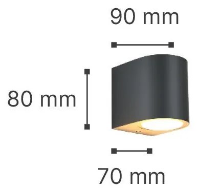 Аплик за стена it-Lighting Powell 802002-Anthraki