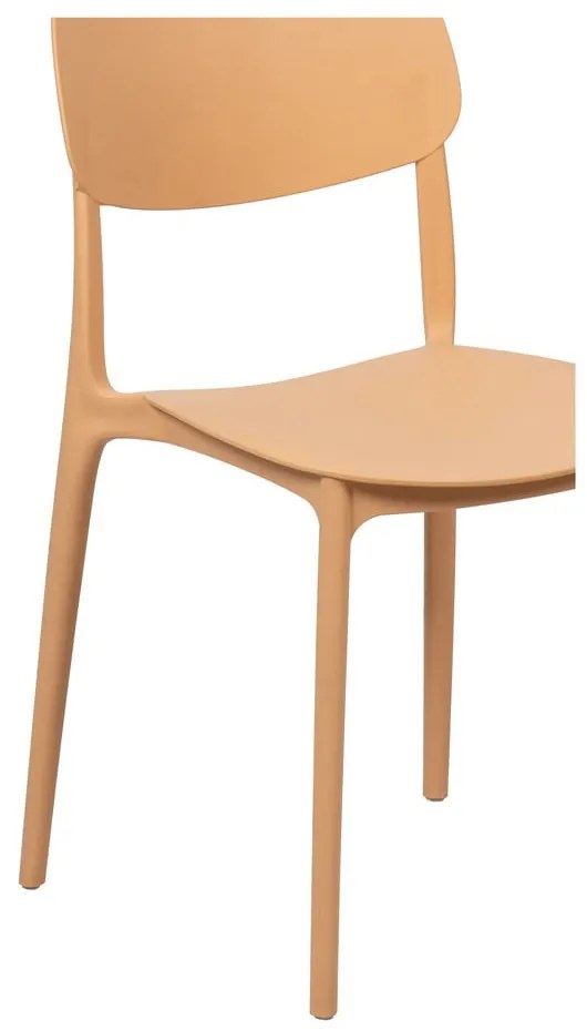 Прасковен пластмасов градински стол Hébé – Bonami Essentials