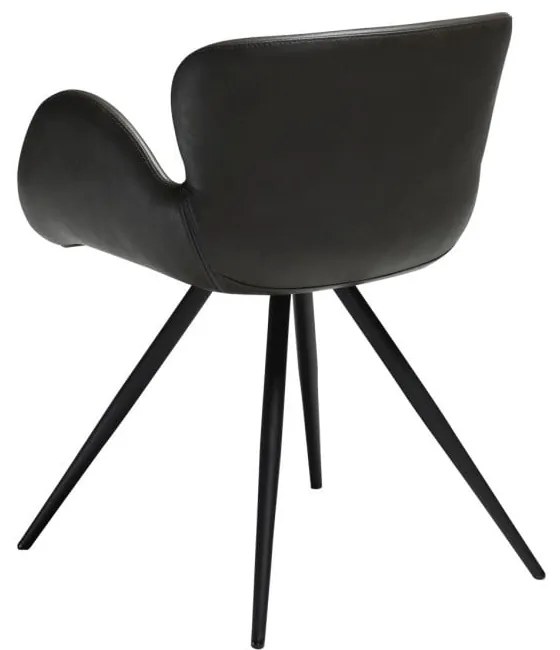 Сив тапициран трапезен стол с подлакътници Gaia – DAN-FORM Denmark