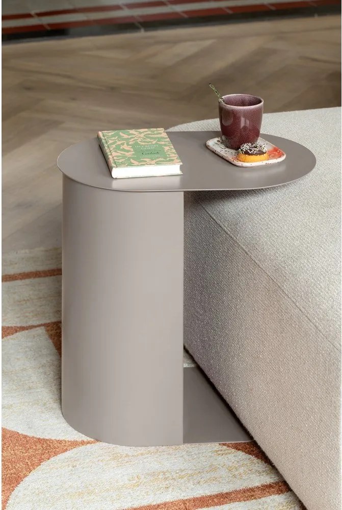 Метални странични масички в комплект 2 бр. 30x45 cm Riqueza Oval – Leitmotiv