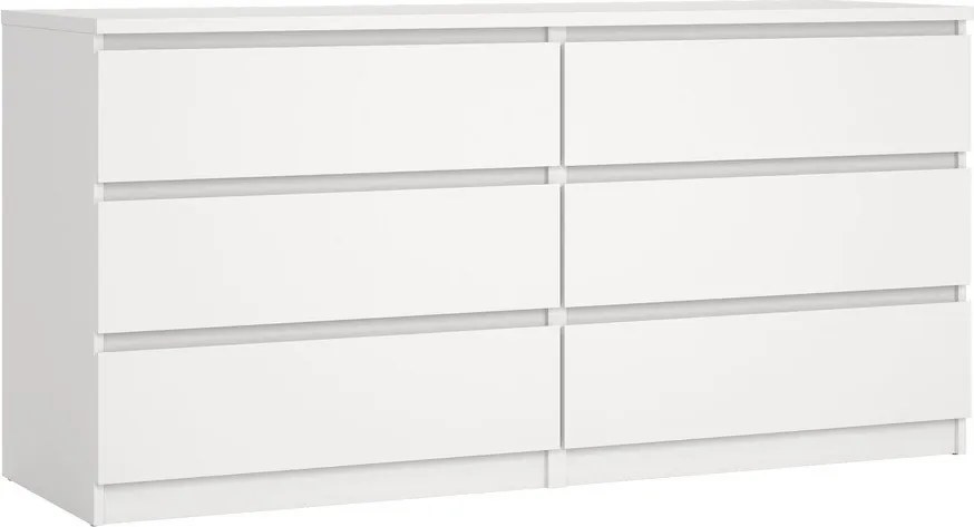 Бял скрин 154x76x50 cm Naia – Tvilum
