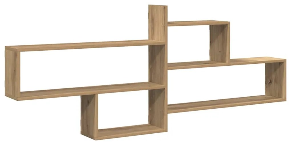 853325 vidaXL Стенен рафт, дъб артизан, 167,5x18x68 см, инженерно дърво
