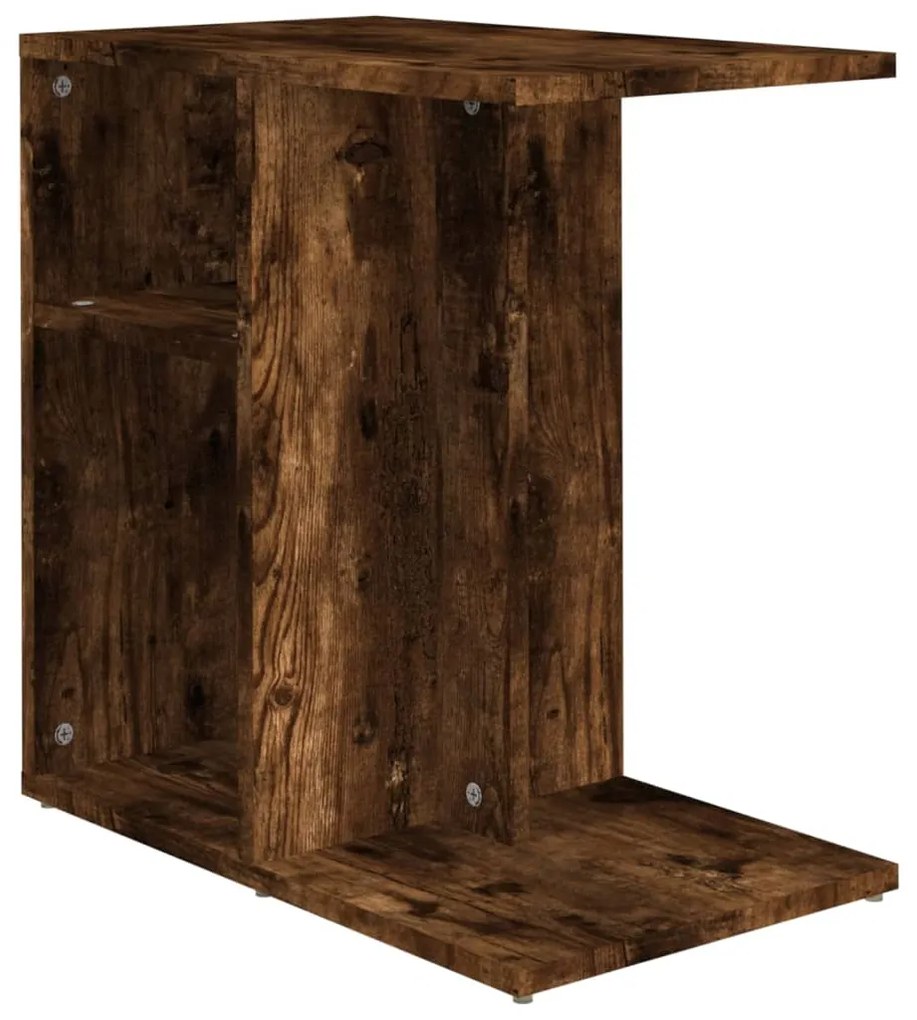 815849 vidaXL Странична маса, опушен дъб, 50x30x50 см, инженерно дърво
