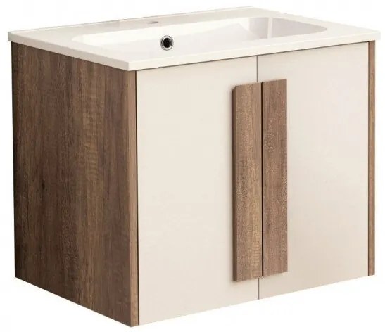 Конзолен PVC шкаф ICP 6451, Inter Ceramic, с умивалник, 60x45x50см