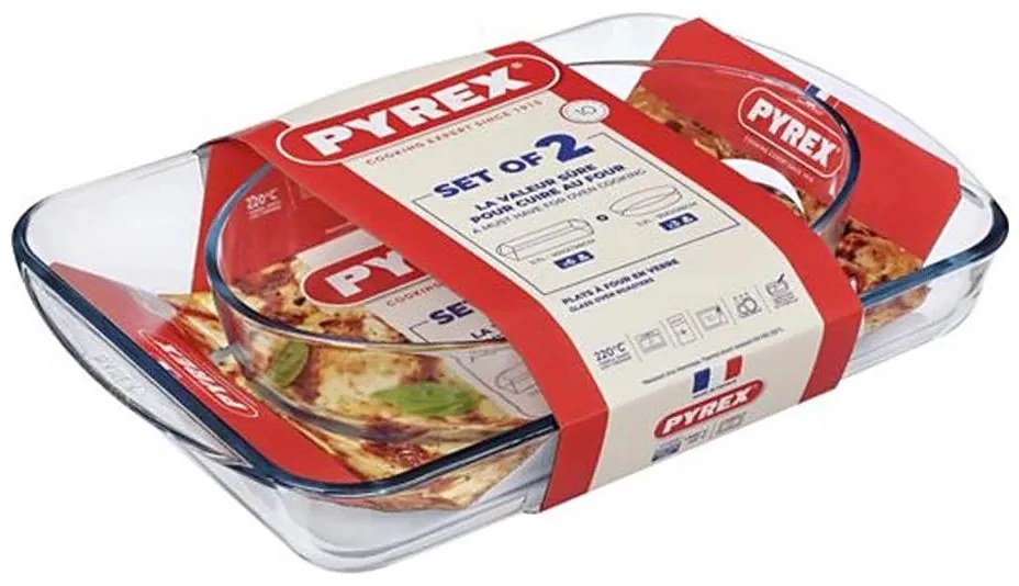 Комплект 2x тави PYREX 3,7/2,2 l