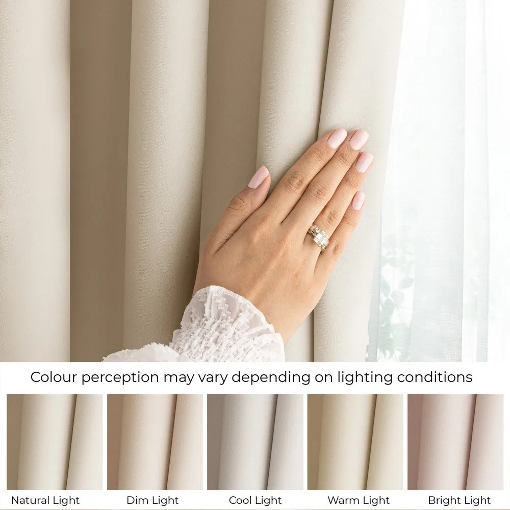 Кремаво затъмняващо перде 140x250 cm Carli – Restilo