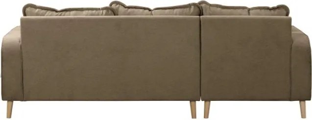 Светлокафяв ъглов диван (ляв ъгъл) Beata - Ropez