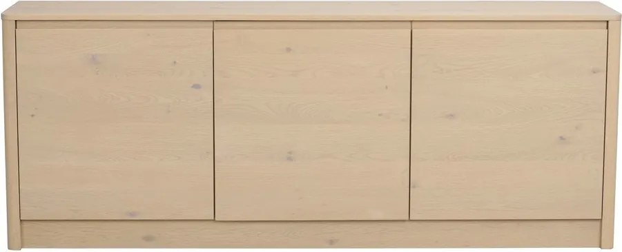Скрин от декор от дъб в светло естествен цвят 180x70x40 cm Melstone – Rowico